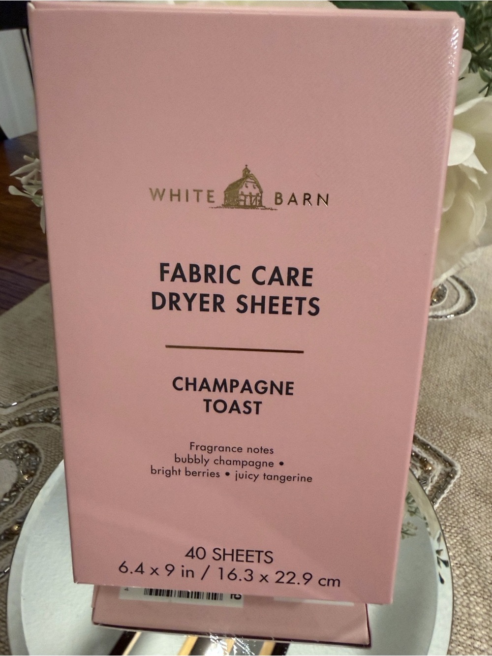 White Barn Champagne Toast Dryer Sheets Foaming, Hand Soap & PocketBac - Picture 2 of 13